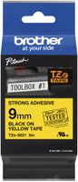 Cassette à ruban Brother TZe-S621 9mm×8m jaune/noir