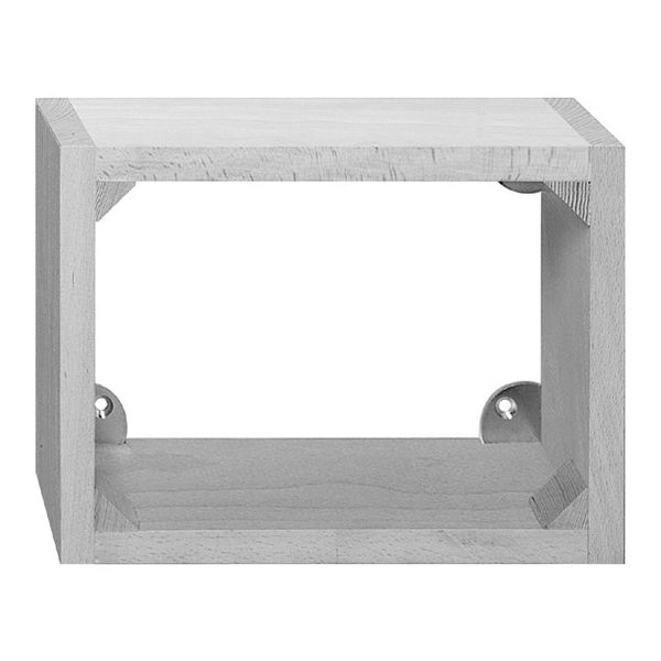 AP-Holzrahmen für FLF 2×5 Hartholz lackiert