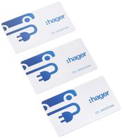 Transponderkarte Hager witty RFID für die Authentifizierung 3Stk
