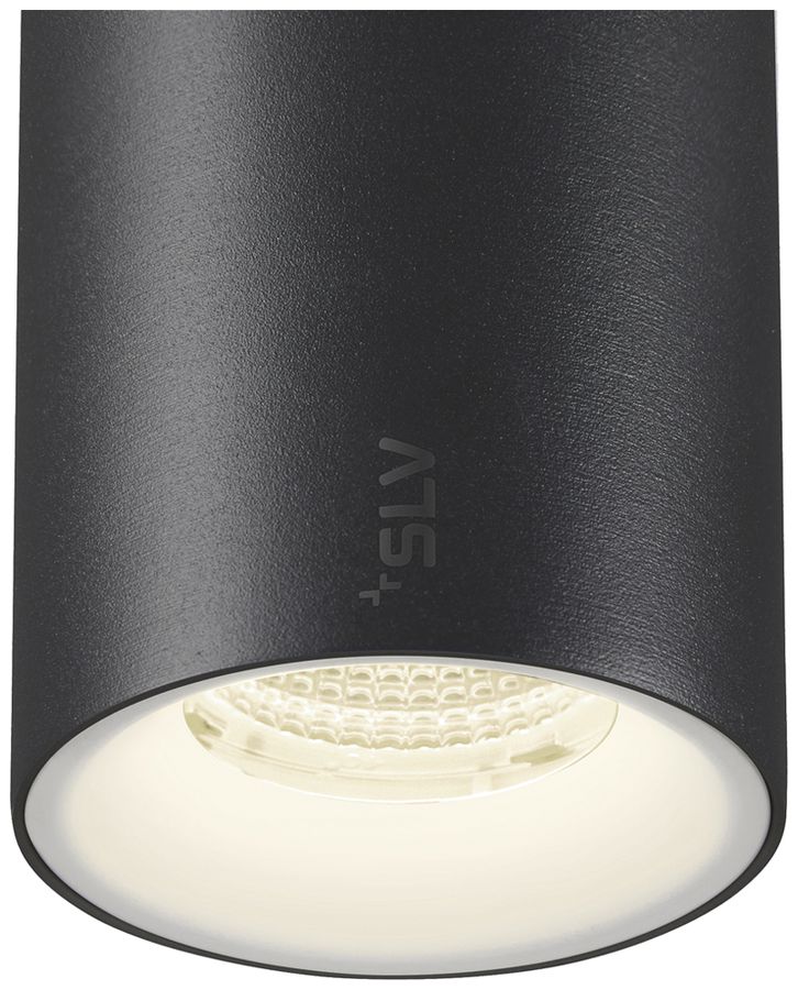 LED-Pendelleuchte SLV NUMINOS S 48V AD 16W 1350lm 940 DALI Ø60 schwarz/weiss