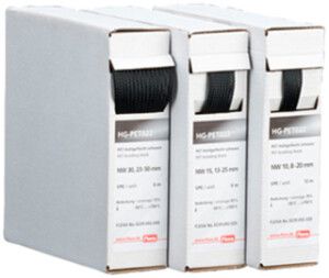 Gaine tressée AGRO PET Ø8mm polyester noir 12m