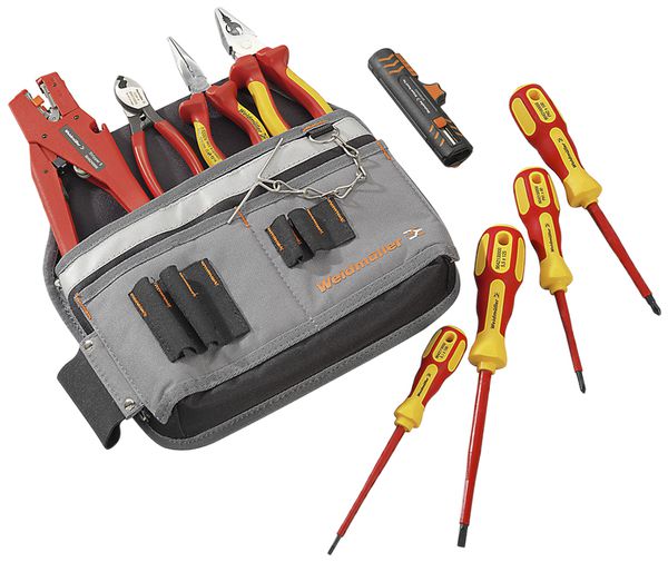 Borsa per utensili Weidmüller RED LINE SET 2, 9 pezzi