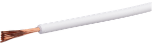 T-Litze halogenfrei 1mm² weiss Eca, Spule à 100m