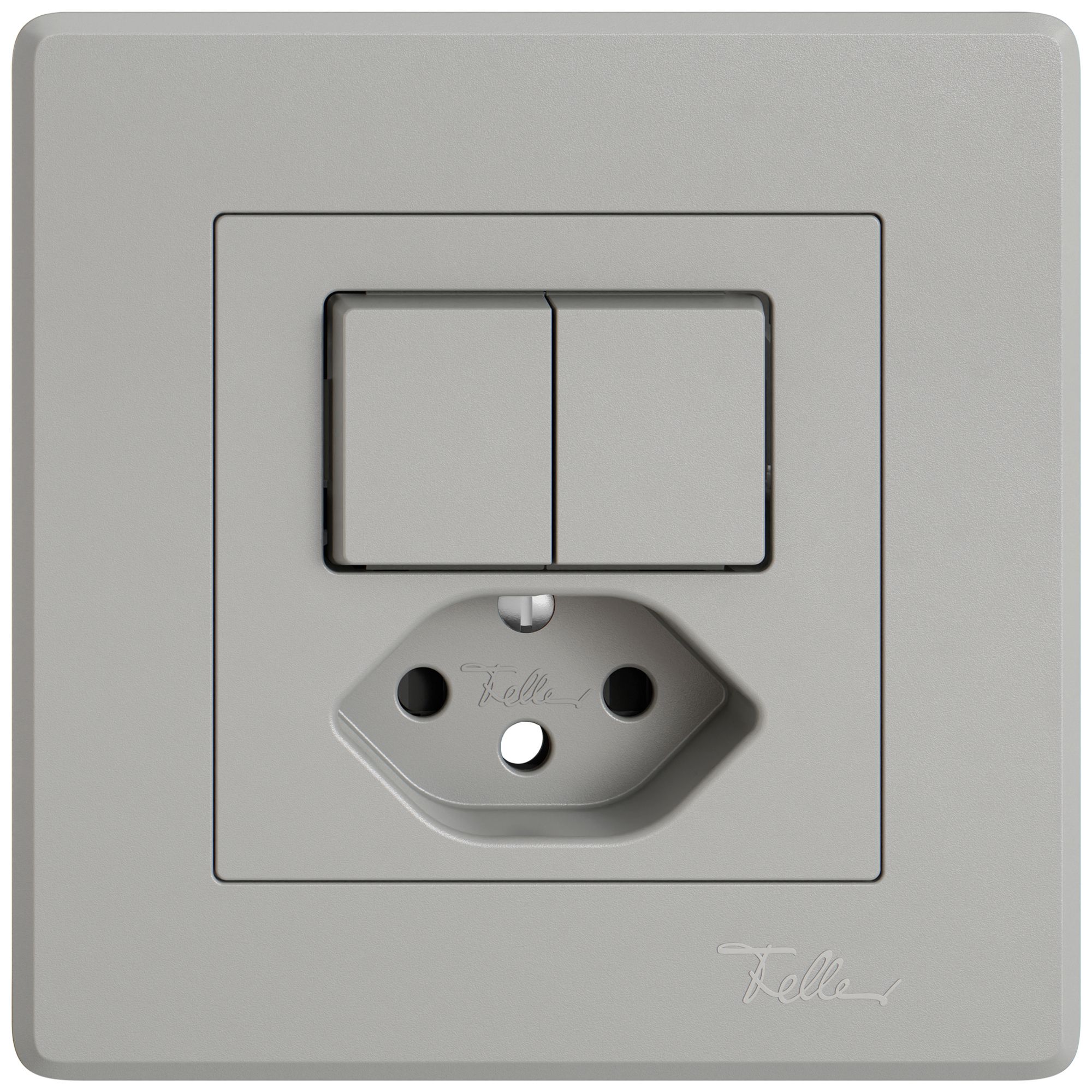 Kit di montaggio INC EDIZIO.liv SNAPFIX® per combi.T13 con 2 tasti shutter grc