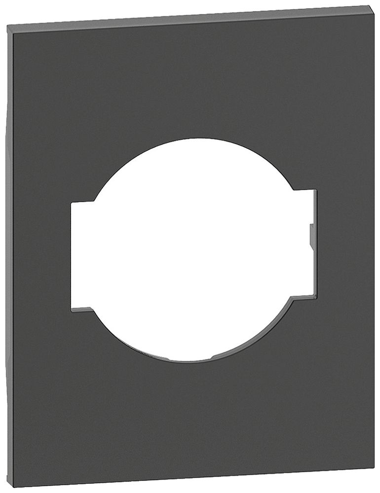 Cache Living Now 3 modules pour prise Schuko/italienne noir