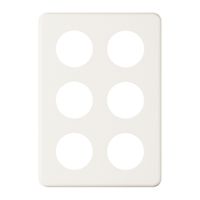 Placca di copertura 3×2 6×43 bianco