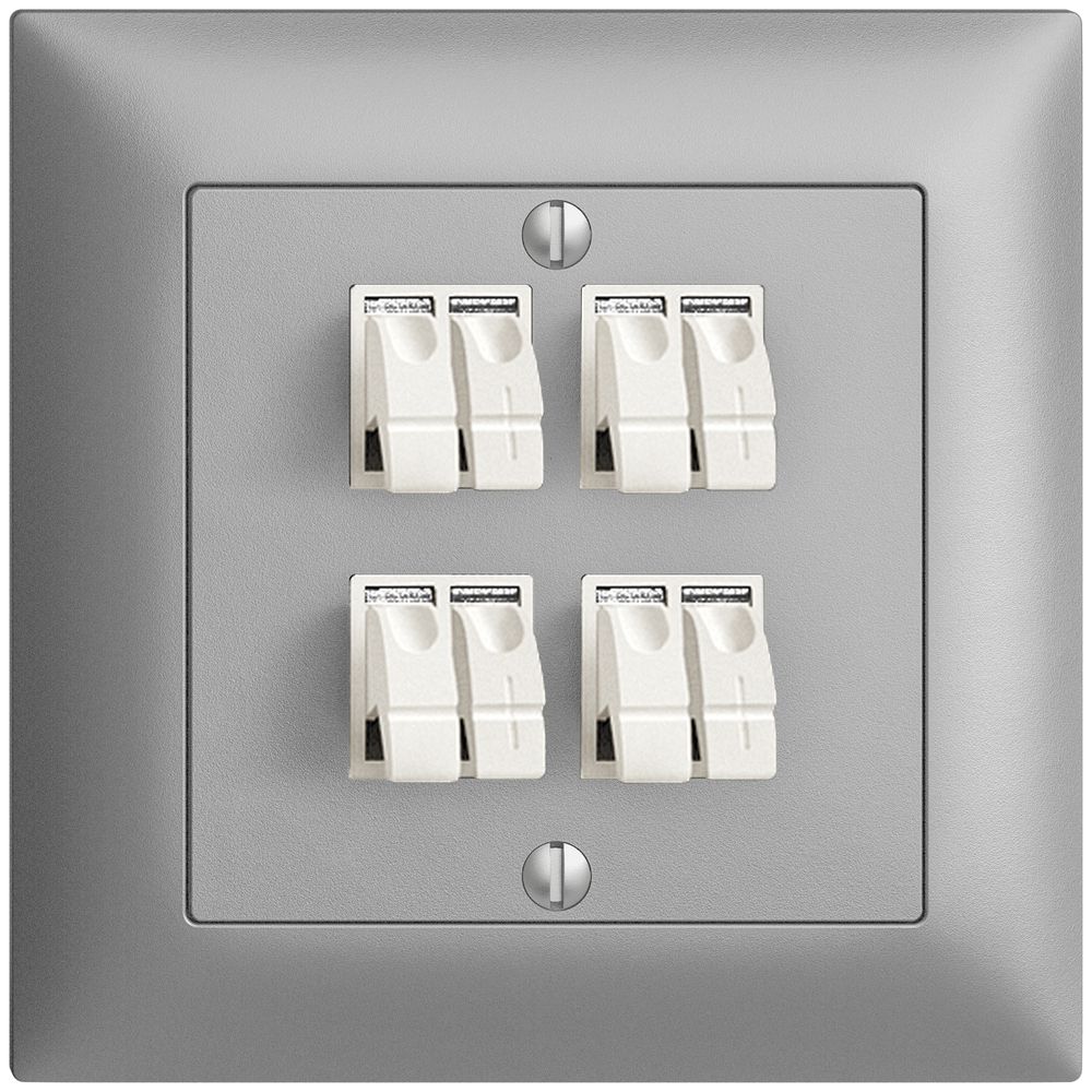 UP-Audiodose FMI 4×silver ITplus Klemmanschluss für 4 LS