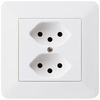 UP-Steckdose kallysto.trend 2×T13 weiss