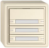 AP-KNX-Taster RGB EDIZIO.liv SNAPFIX® Temperaturfüh.RGB-LED Pap.6×T 1-Tbed.cr