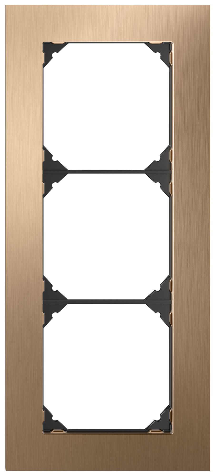 UP-Abdeckrahmen EDIZIO.liv prestige SNAPFIX® 3×1 214×94mm Me-champ