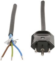 Cavo d'apparecchio MAX HAURI Td 3×1mm² 5m nero  spina T12