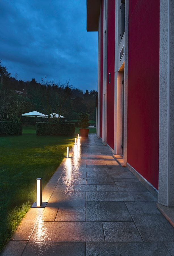 LED-Standleuchte SLV H-POL, 2×8W 350lm 3000K IP55 anthrazit