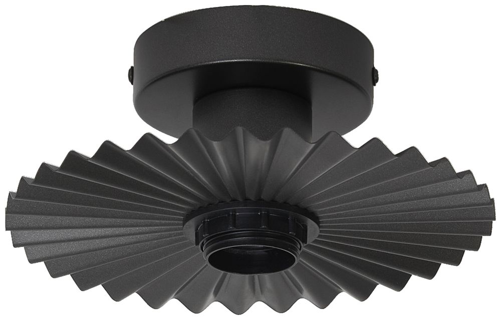 Plafoniera LEDVANCE Decor Plisse E27 1×15W Ø200×200×90mm grigio