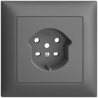 UP-Frontset EDIZIOdue dunkelgrau 88×88mm 1×T15