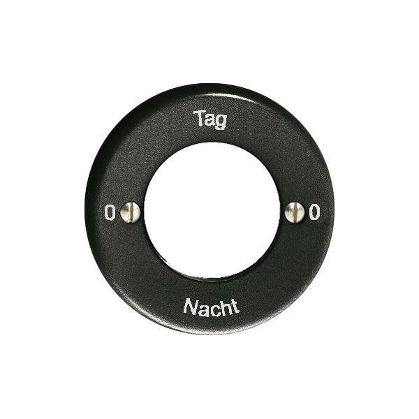 Kit front. 0-Tag-0-Nacht nero per interr.rotativo a chiave