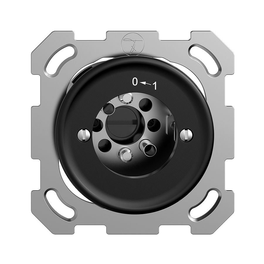 Contact pivotant ENC 0<-1/1P STANDARDdue noir pour serrure, s.cyl.