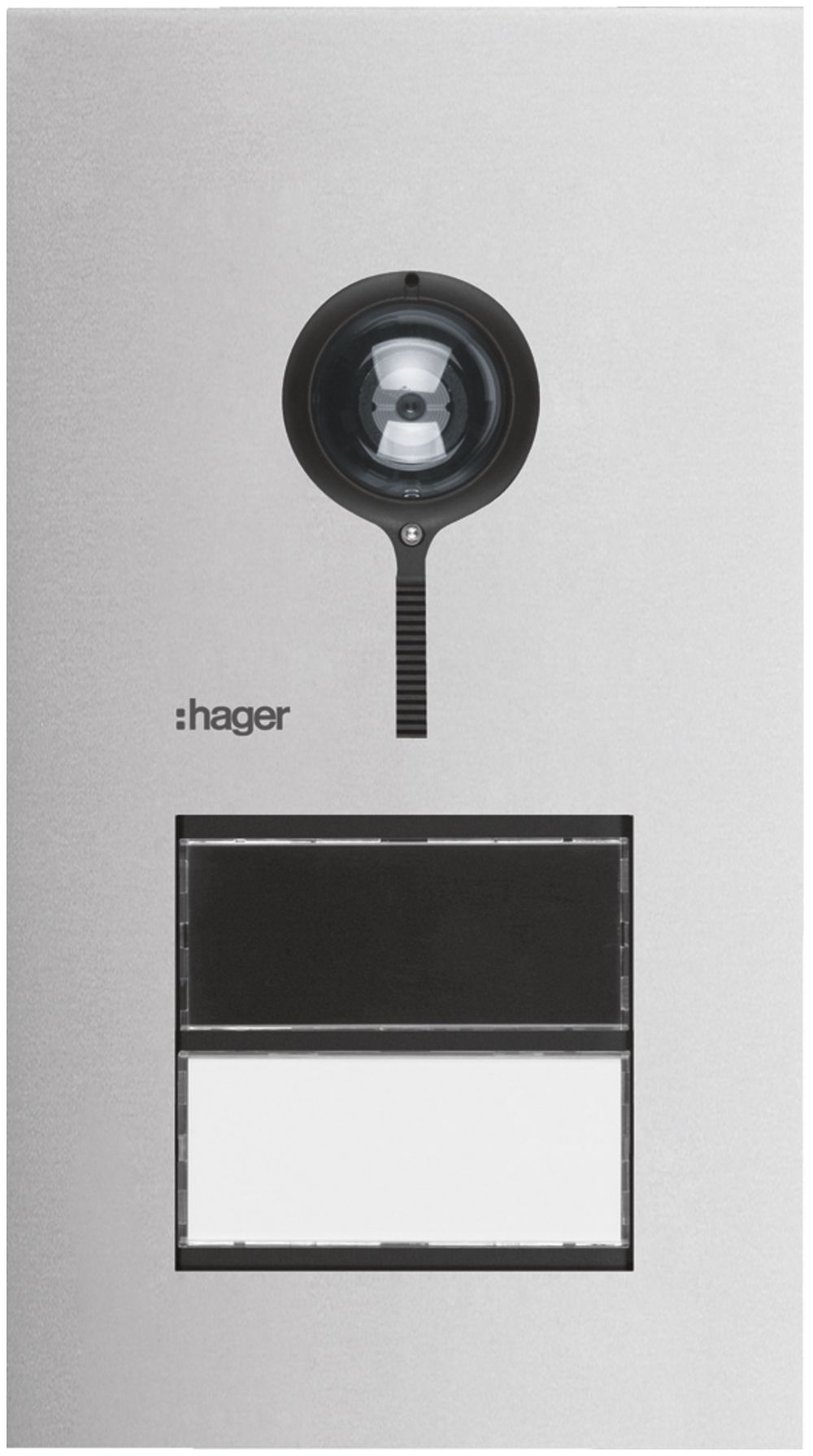 Aussenstation Video Hager elcom.one 2-Draht mit LED für 1Wohnung Edelstahl