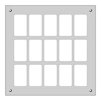 Montageplatte FLF 3×5 Al natur eloxiert