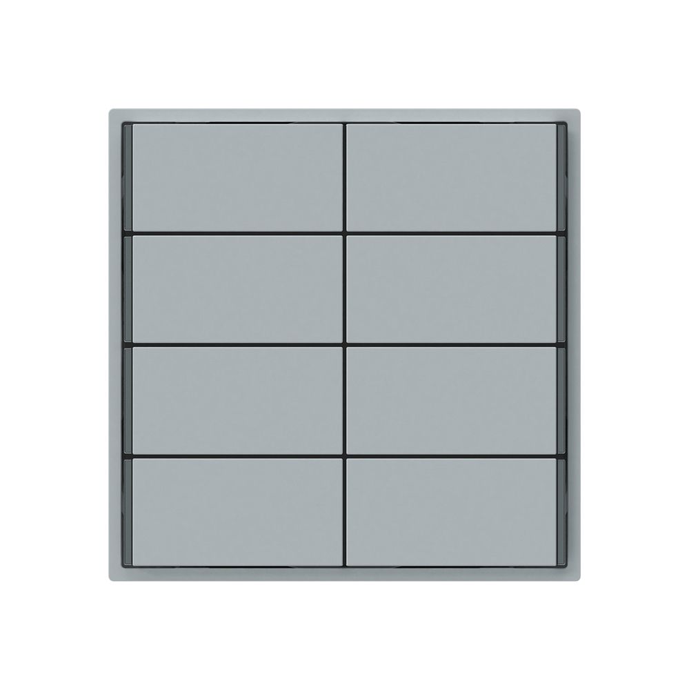 Poussoir KNX KAL 8×touches 8×points actionnables LED gris