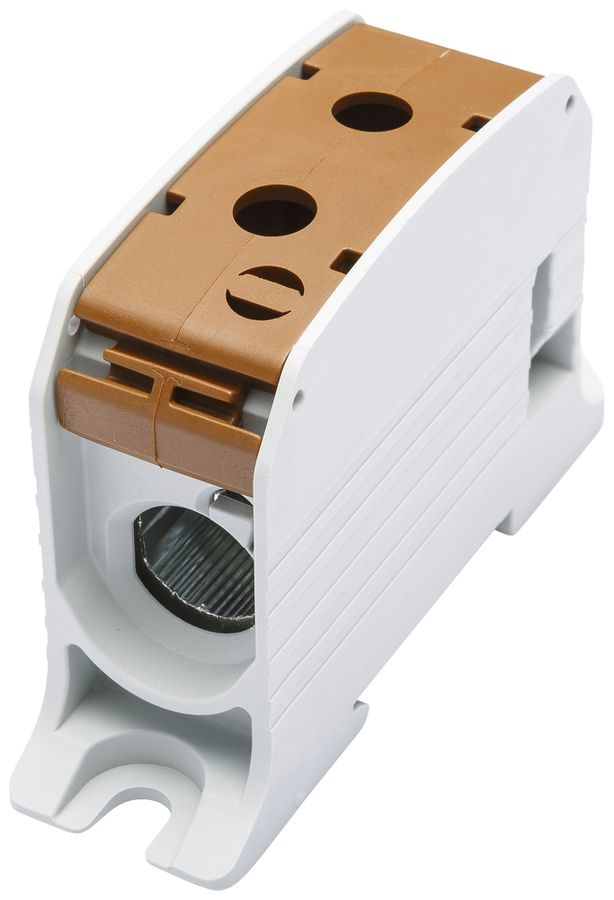 Bloc de distribution Bals RKA 95 1P 200A 1×entrée 1×sortie 10…95mm² brun