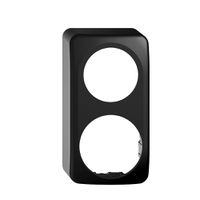 Capot AP STANDARDdue QX54 2×1 noir 1×Ø50, 1×Ø58