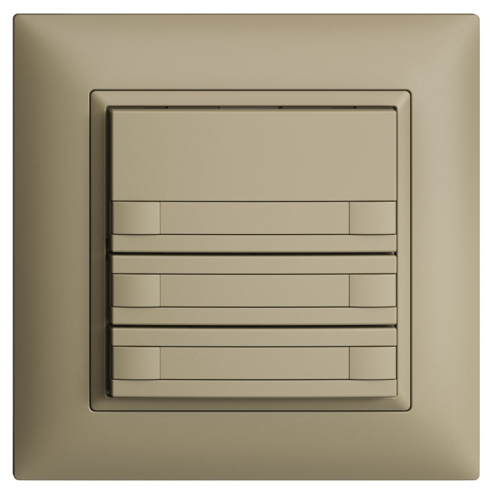 Poussoir KNX RGB ENC EDUE FMI, 250mW, s.LED, papier, 3×poussoir, C.2×T., sa