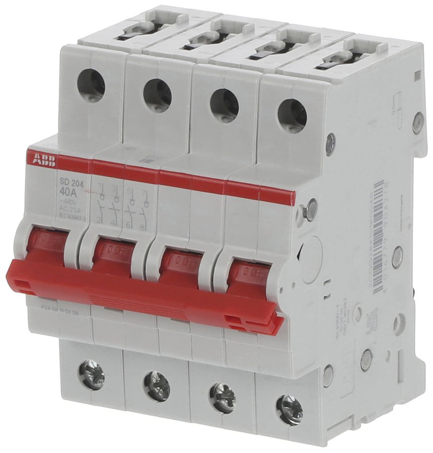 REG-Lasttrennschalter ABB pro M compact SD204/40 40A 4P 440V 4TE
