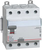 Fehlerstromschutzschalter Legrand DX3standard 4P 400V 25A 0.3A Typ A 4TE