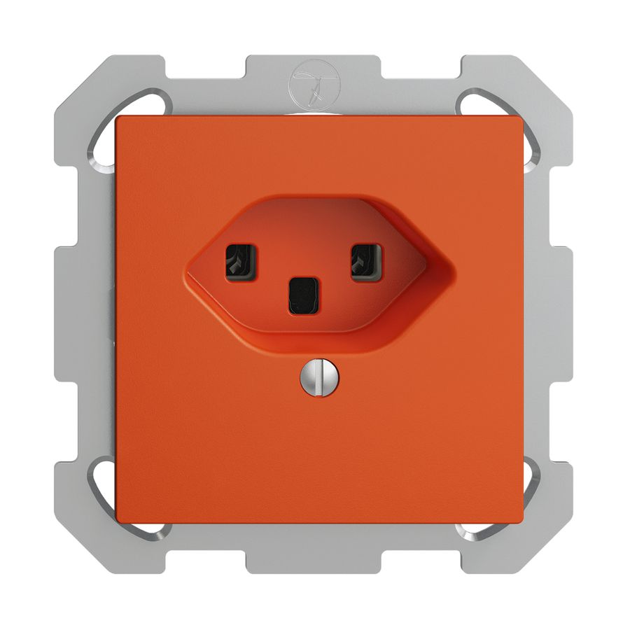 Prise ENC EDIZIOdue T23 16A orange, bornes à vis
