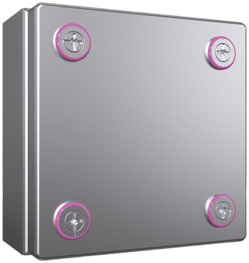 Petit boîtier Rittal KX Jonction, IP66, 150×150×80mm, acier fin V2A