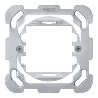 Anneau de fixation Hager kallysto KNX avec plaque de fixation 77×77 mm