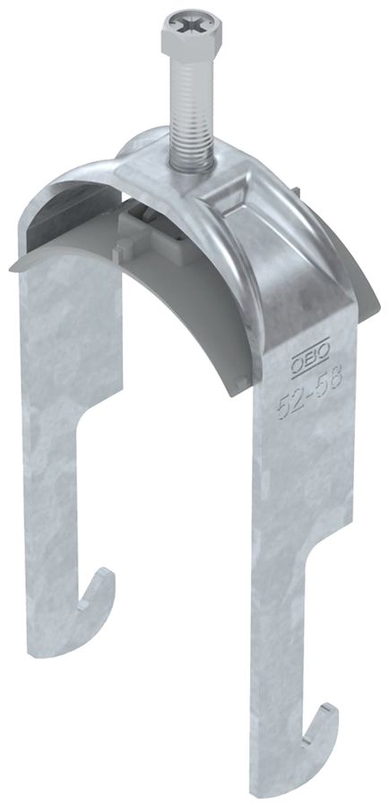 Fixation rapide BET 2056 pied à W mat.synthétique 52…58mm 1×câble acier Zn-ch-im