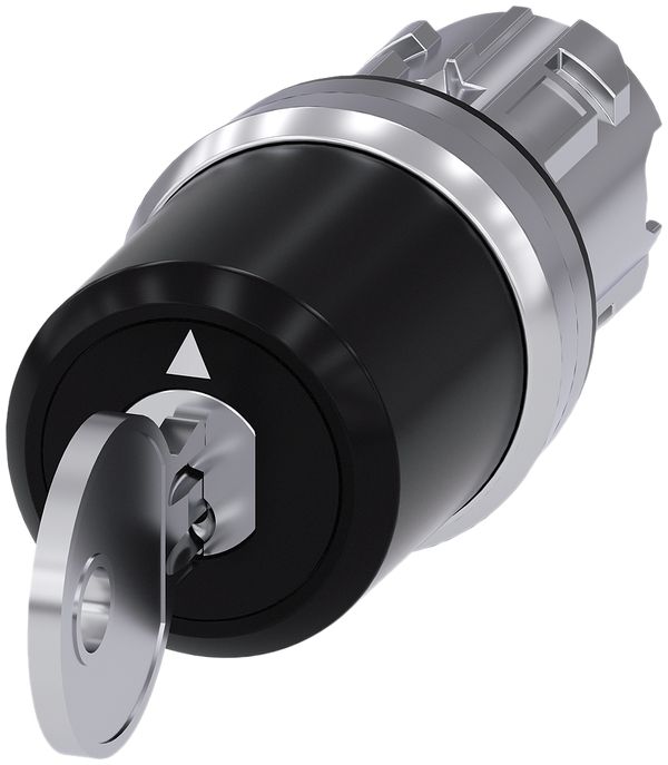 Interruttore a chiave Siemens SIRIUS ACT CES I-O-II (I/O/II) metallo lucido