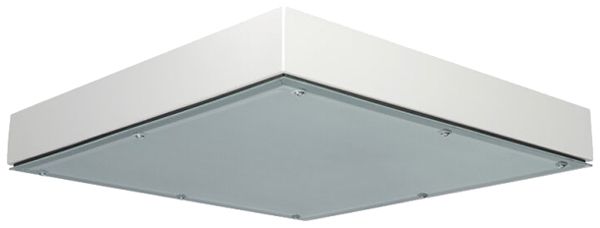 Plafonnier LED DOTLUX QUADGUARDht 125W 18040lm 4000K IP65 DALI 650×650 blanc