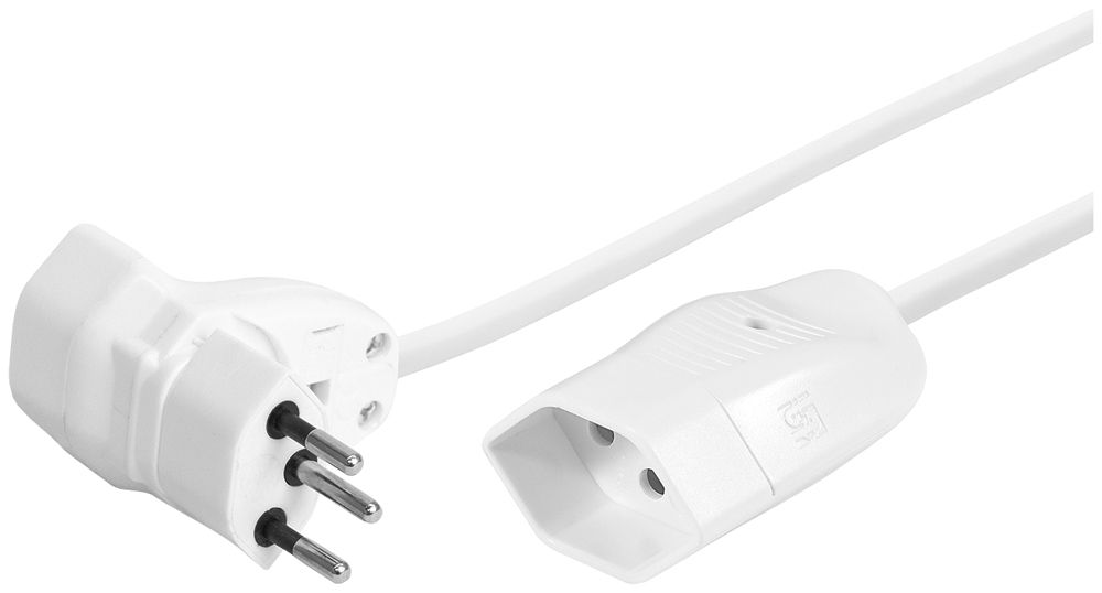 Câbles de rallonge Steffen Td 3×1mm² 5m T12/2×T13 blanc