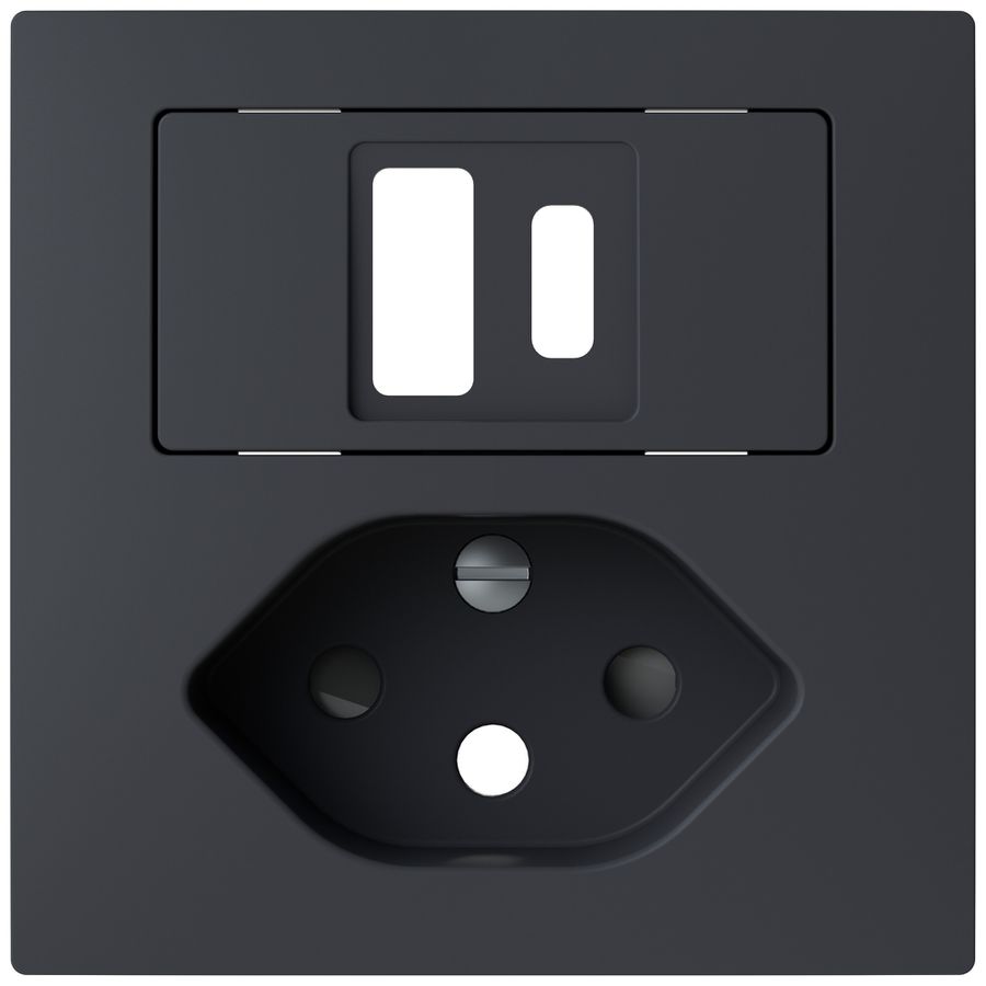 UP-Frontset ABB Sidus USB-A+C + T13 60×60mm an IP20