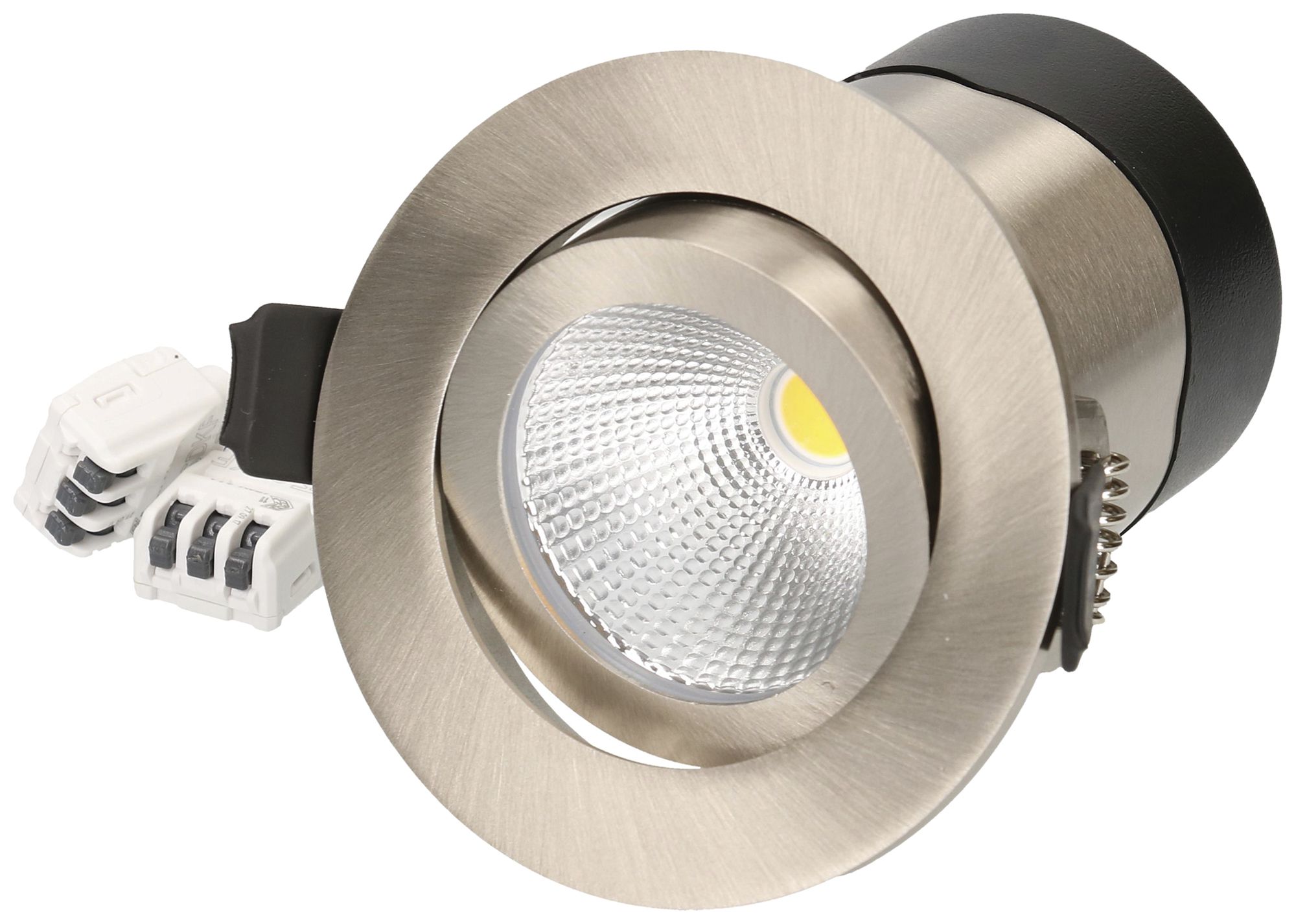 EB-LED-Spot MH maxLUCE DISC 7W 590lm 4000K IP44 DIM Ø80mm Nickel 36°