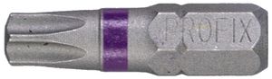 Bit Torx-Schraube PROFIX T30×25mm 1/4" Markierung violett
