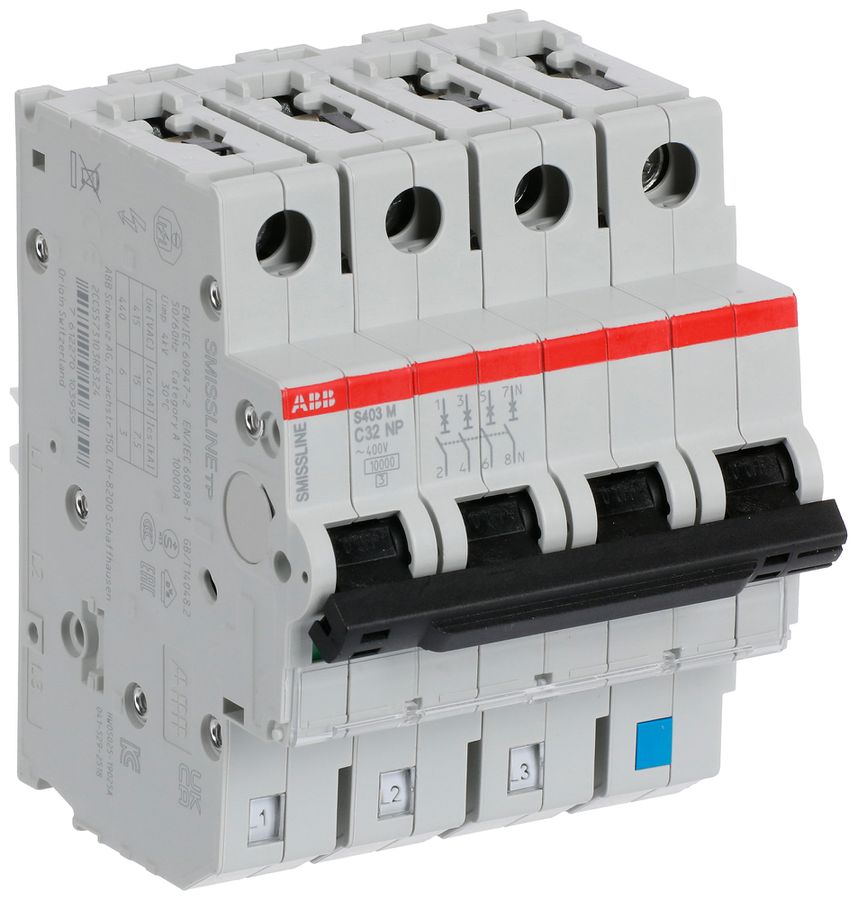 Disgiuntore SMISSLINE TP S 4×32A C 10kA NP