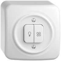 AP-Leuchtdruckschalter STANDARDdue SNAPFIX® für Licht&Venti 3/3/1L KS gelb ws