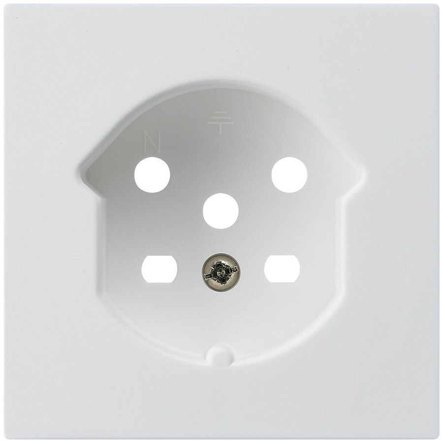 Plaque frontale kallysto T15 blanc 60×60mm pour prise T15