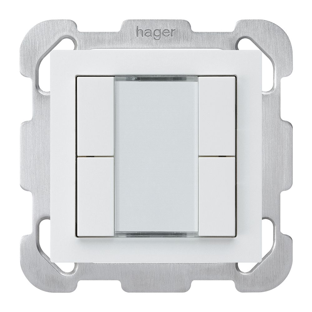 Tasto INC kallysto B KNX 4× s/e-link bianco