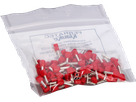 Zwillings-Aderendhülse isoliert 2×1mm²/12mm rot