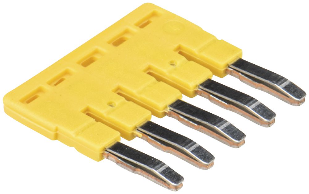 Barrette de jonction Wieland IVB WKF, 5L, 2.5mm², 5mm, jaune