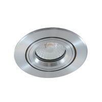 Spot encastré TRO-317, alu brossé ressorts à lames, Ø de montage 80mm