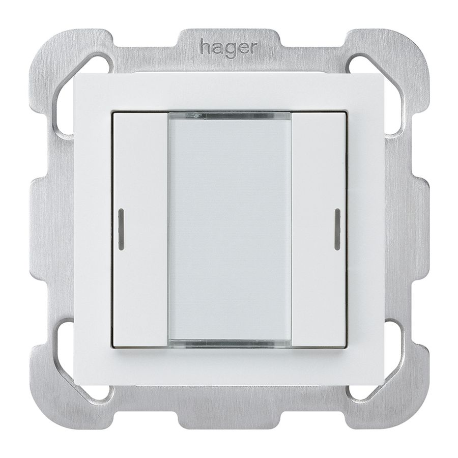 Poussoir ENC kallysto B KNX 2× LED RGB s/e-link blanc