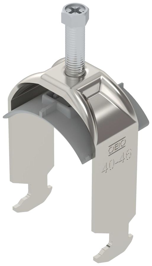 Fixation rapide BET 2056 pied à H matière synthétique 40…46mm 1×câble A2 1.4301