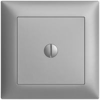 Plaque d'obturation EDIZIOdue silver