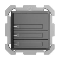 Poussoir KNX RGB ENC EDUE, 250mW, a.LED RGB, papier, 3×poussoir, 1×touche, grf