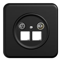 Prise multimédia ENC Sdue QMI EASYNET 11dB, p.2×RJ45 S-One, noir